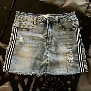 Angel Kiss Denim Mini Skirt